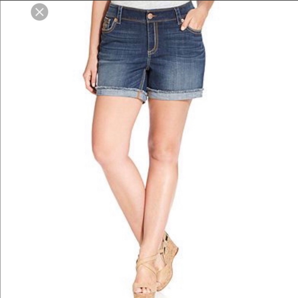 Seven7 denim jean cuffed shorts